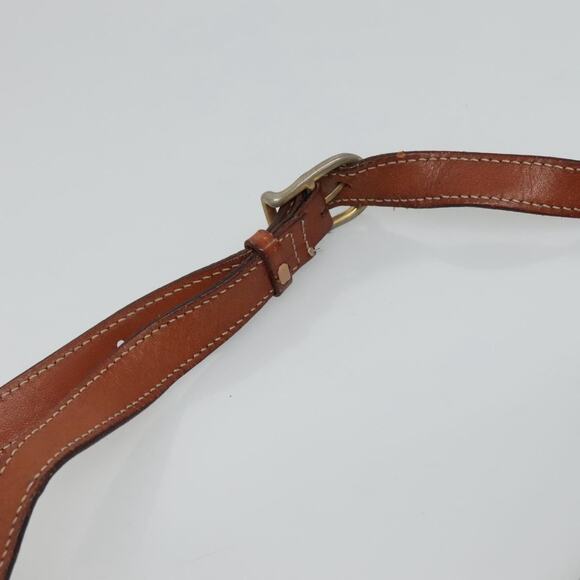 CELINE Macadam Canvas Shoulder Bag Pvc Brown Gold - Picture 8 of 12